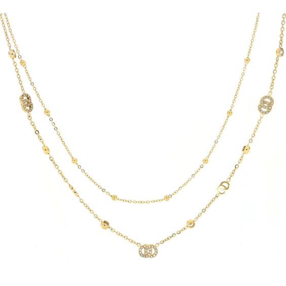 Necklace Urania Preziosi Woman in Steel Zircone CLAF555GD - CLAF555GD